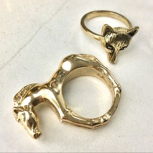 Forever 21 Fox and Horse Rings